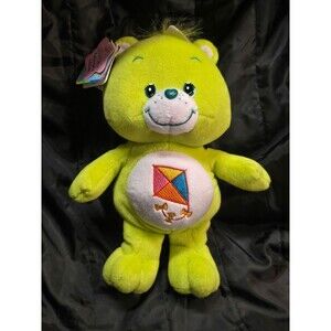 Vintage 2002 NWT 10" Collector’s Edition Care Bear Plush Lime Green Kite #4